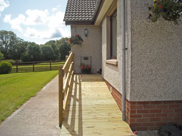 Hardwood Ramp Installation in Broomfield